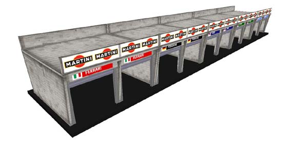 Modified Carrera Pit Boxes