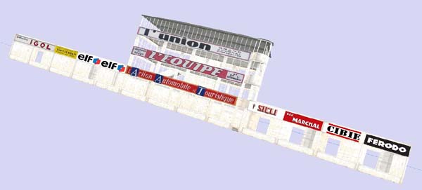 Reims pit lane model